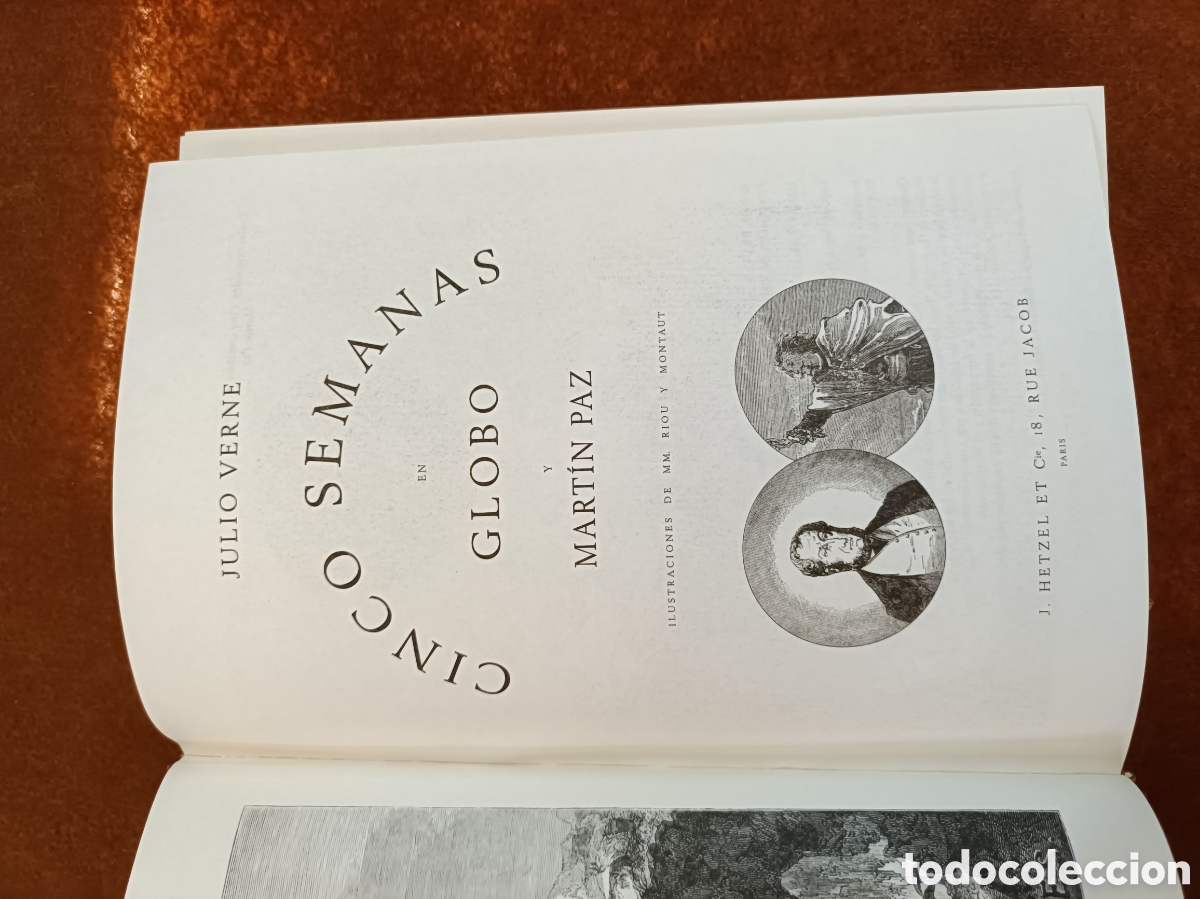 Libros de segunda mano: JULIO VERNE. CINCO SEMANAS EN GLOBO. COLECCI&Oacute;N HETZEL. - Foto 5