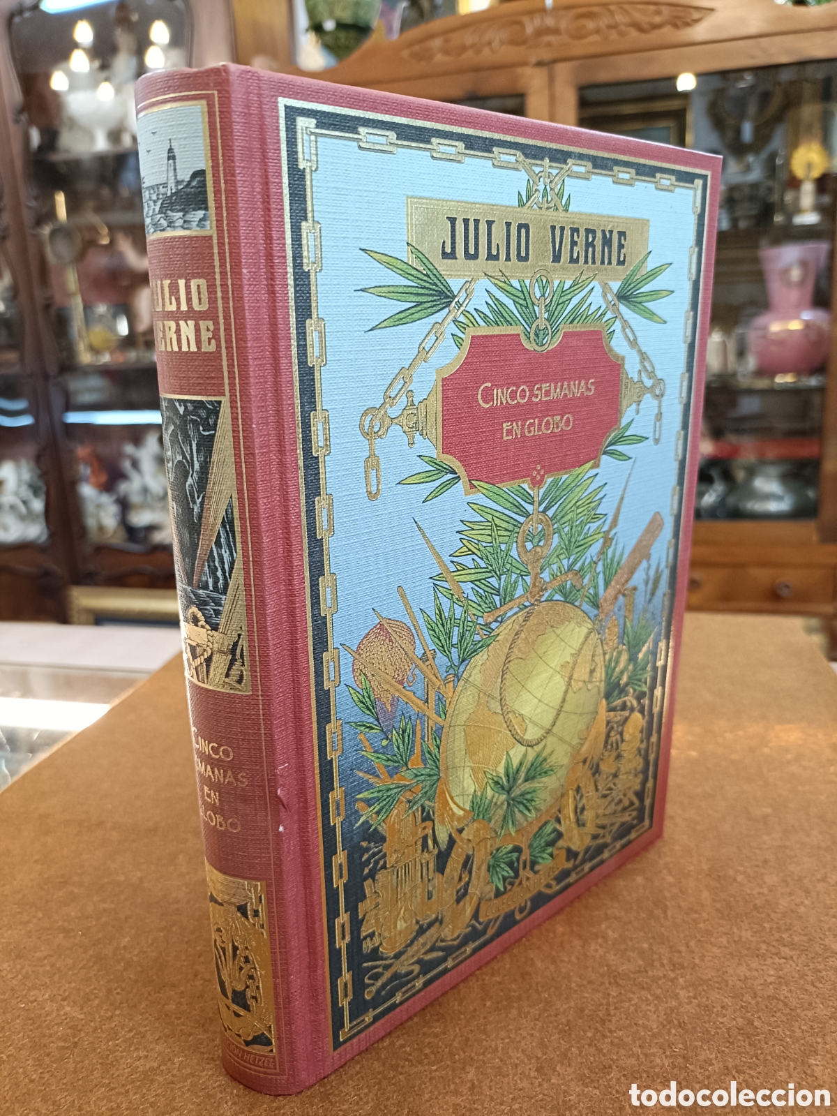 Libros de segunda mano: JULIO VERNE. CINCO SEMANAS EN GLOBO. COLECCI&Oacute;N HETZEL. - Foto 1