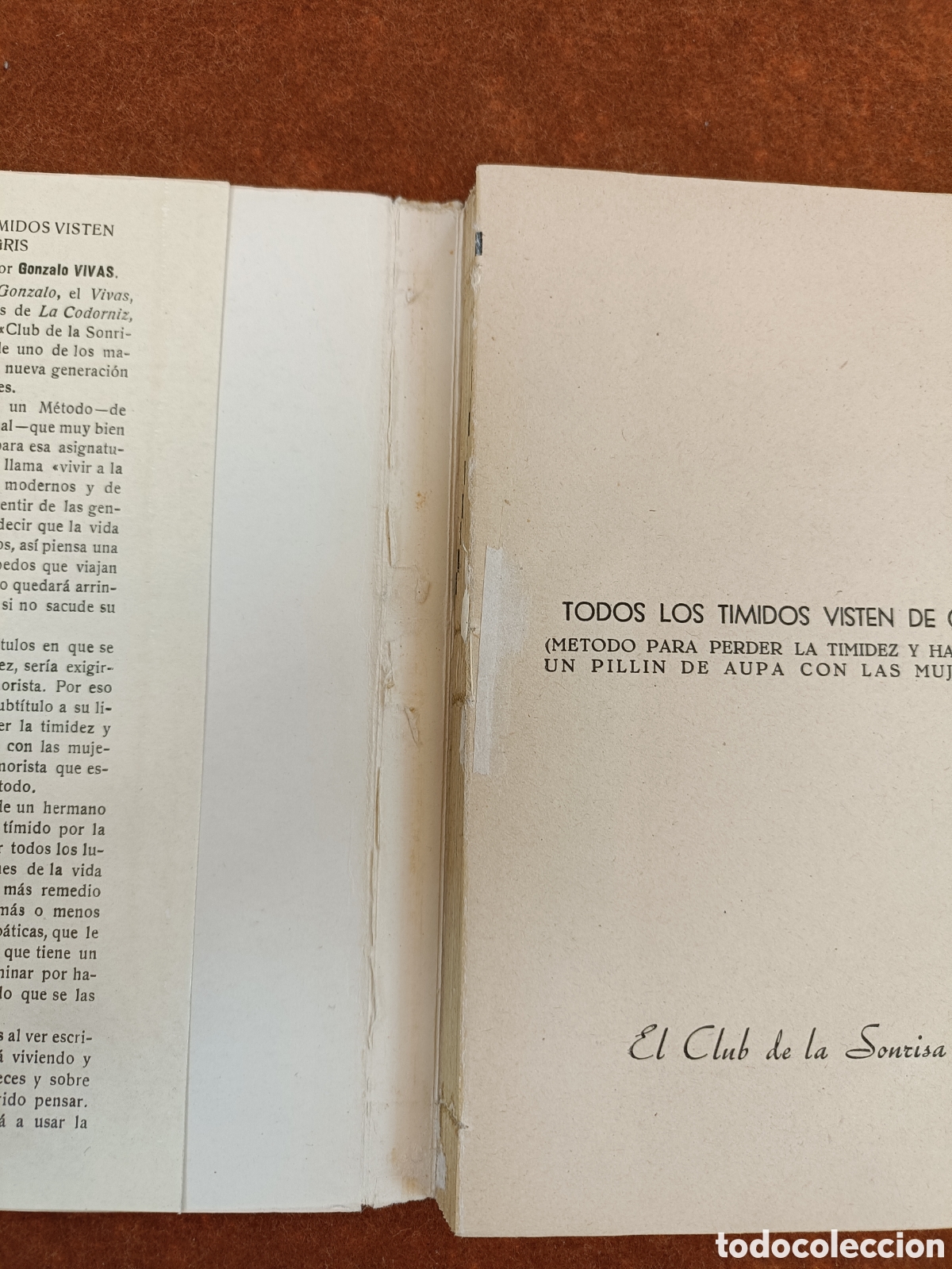 Libros de segunda mano: GONZALO VIVAS. TODOS LOS T&Iacute;MIDOS VISITEN DE GRIS. - Foto 4