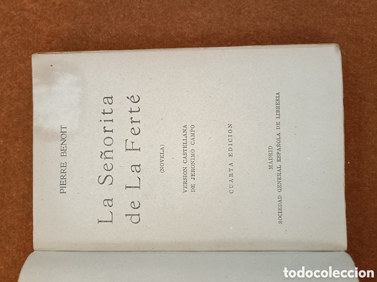 Libros de segunda mano: PIERRE BENOIT : LA SE&Ntilde;ORITA DE LA FERT&Eacute; - Foto 6
