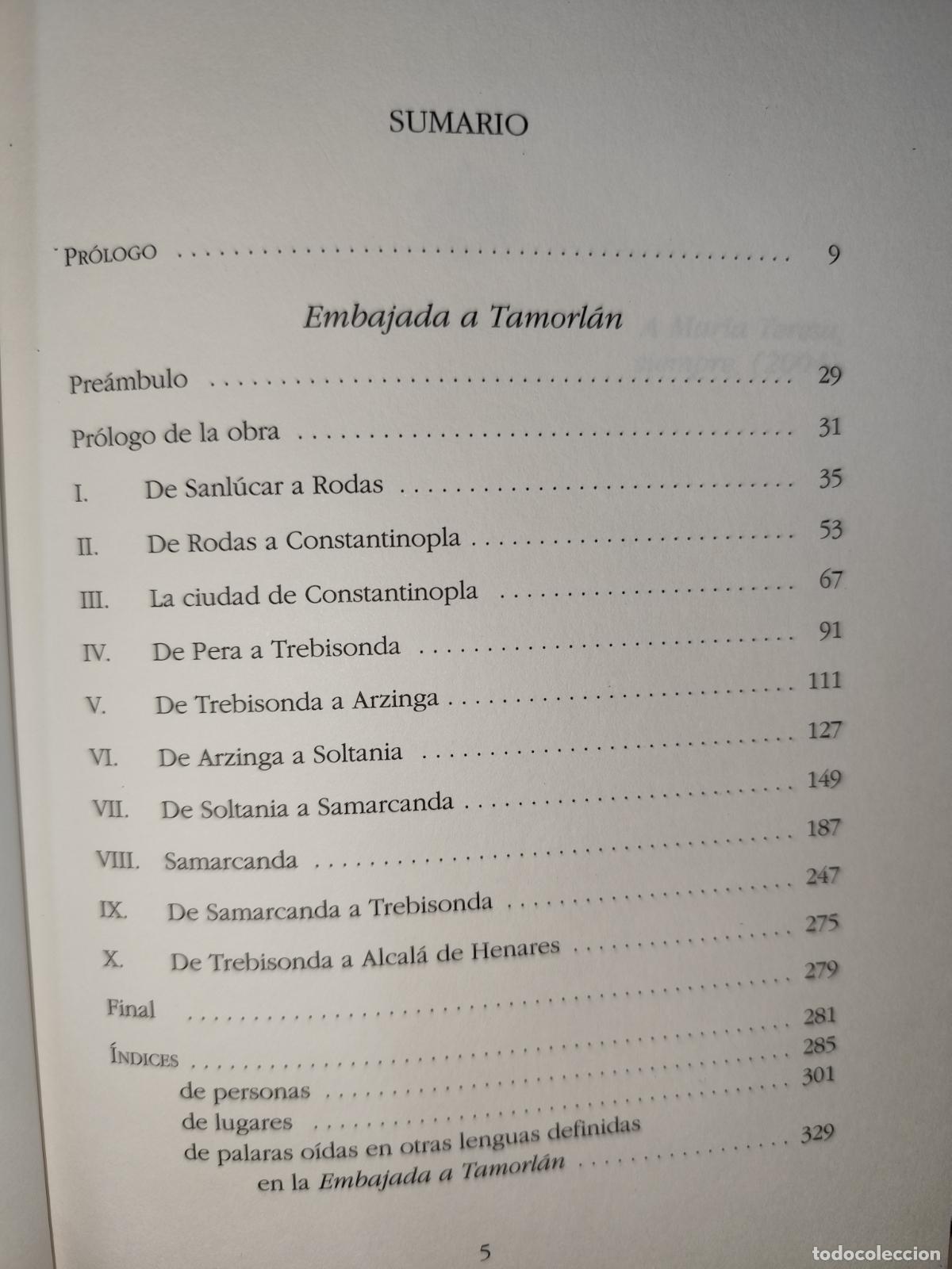 Libros de segunda mano: EMBAJADA A TAMORL&Aacute;N. RUY GONZ&Aacute;LEZ DE CLAVIJO - Foto 3