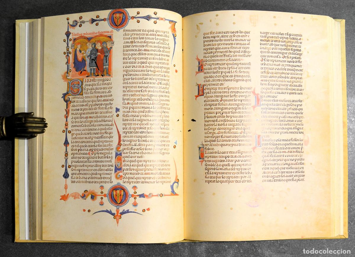 Libros de segunda mano: Usatges i Constitucions de Catalunya. Lleida segle XIV. C&ograve;dex. - Foto 7