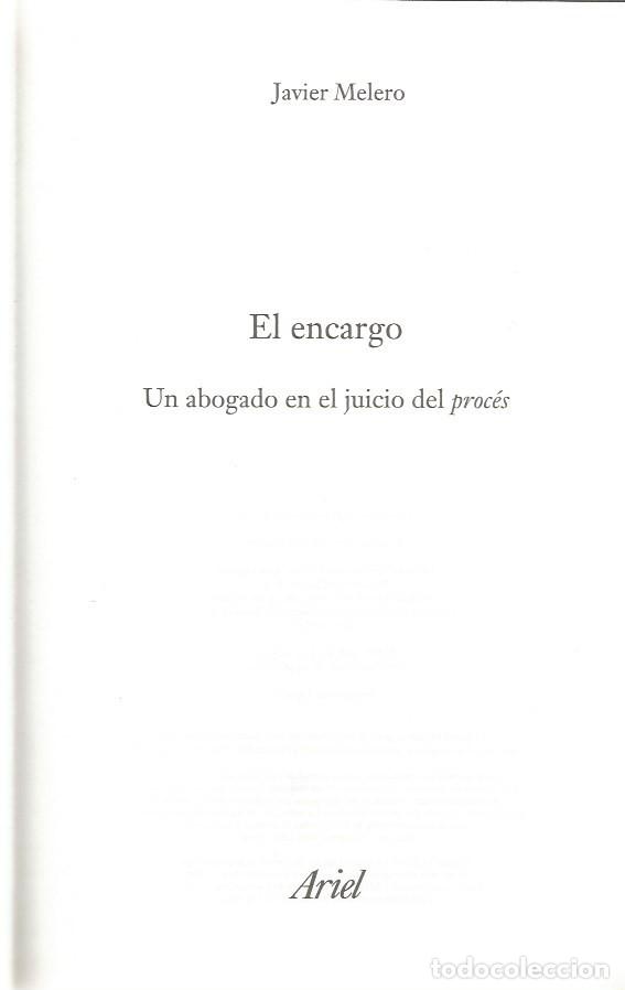Libros de segunda mano: EL ENCARGO - JAVIER MELERO - Foto 2