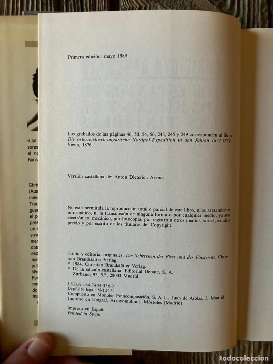 Libros de segunda mano: LOS ESPANTOS DE LOS HIELOS Y DE LAS TINIEBLAS. CHRISTOPH RANSMAYR - Foto 6