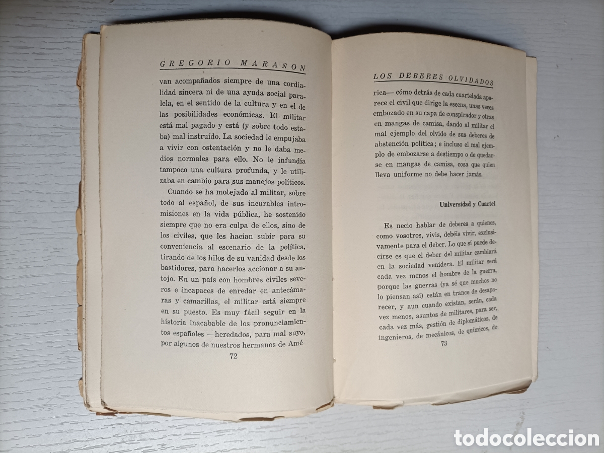 Libros de segunda mano: Ra&iacute;z y decoro de Espa&ntilde;a Gregorio Mara&ntilde;&oacute;n. Espasa Calpe 1933 - Foto 10