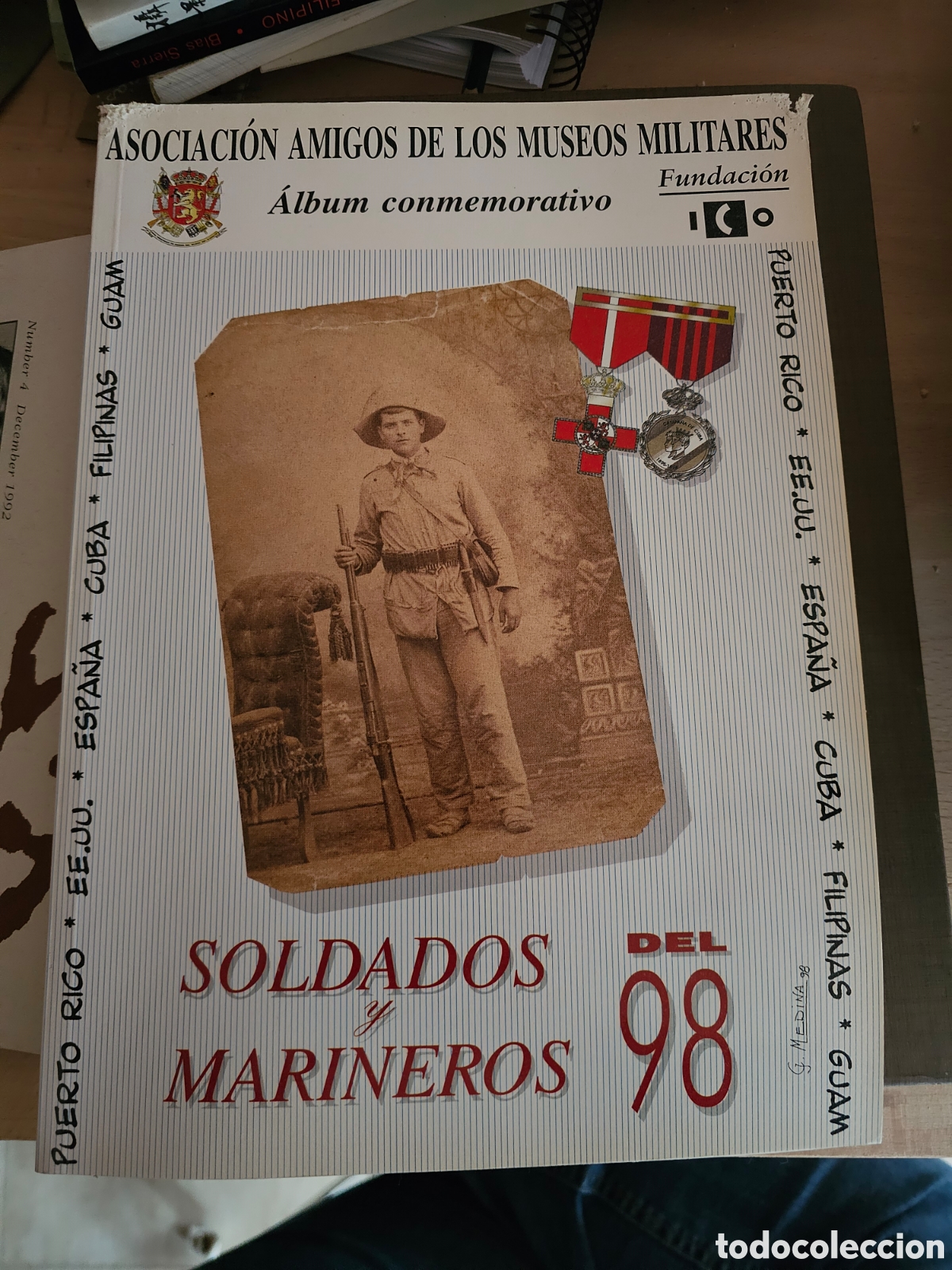 Libros de segunda mano: Soldados y marineros del 98, album conmemorativo