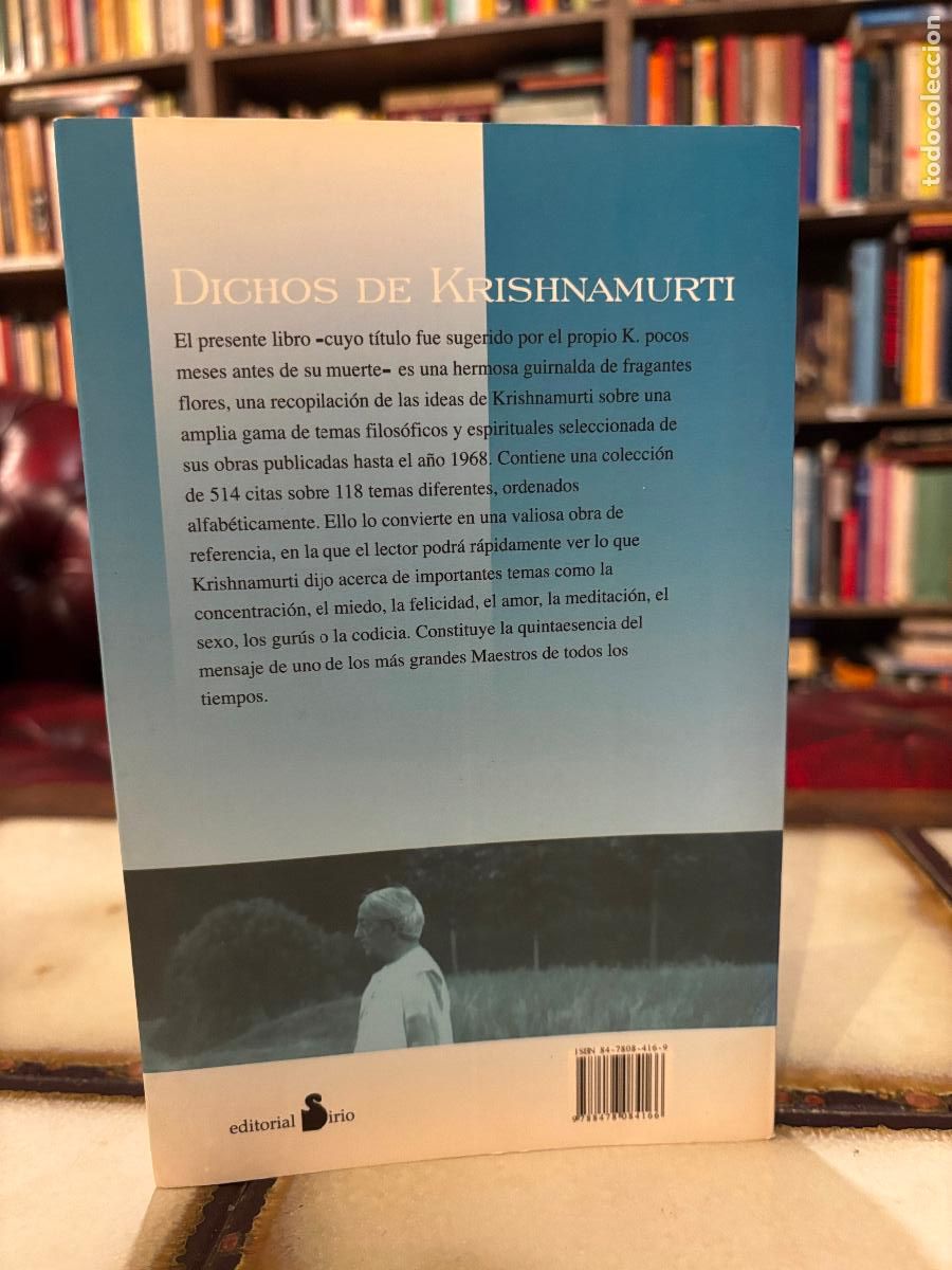 Libros de segunda mano: Dichos de Krishnamurti. PEDIDO M&Iacute;NIMO 5&euro; - Foto 2