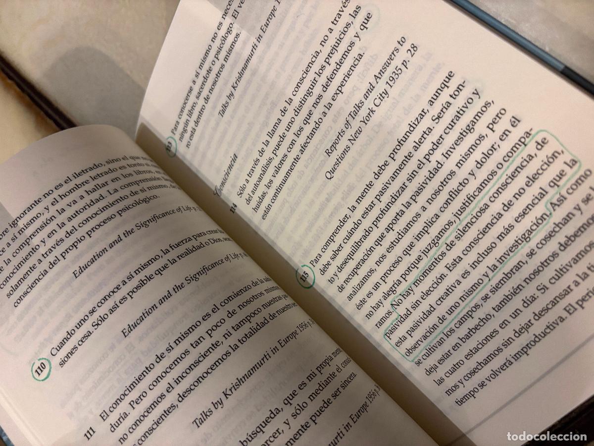 Libros de segunda mano: Dichos de Krishnamurti. PEDIDO M&Iacute;NIMO 5&euro; - Foto 3