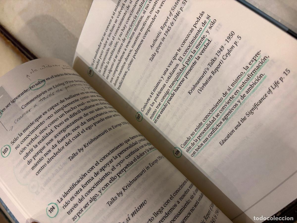 Libros de segunda mano: Dichos de Krishnamurti. PEDIDO M&Iacute;NIMO 5&euro; - Foto 4