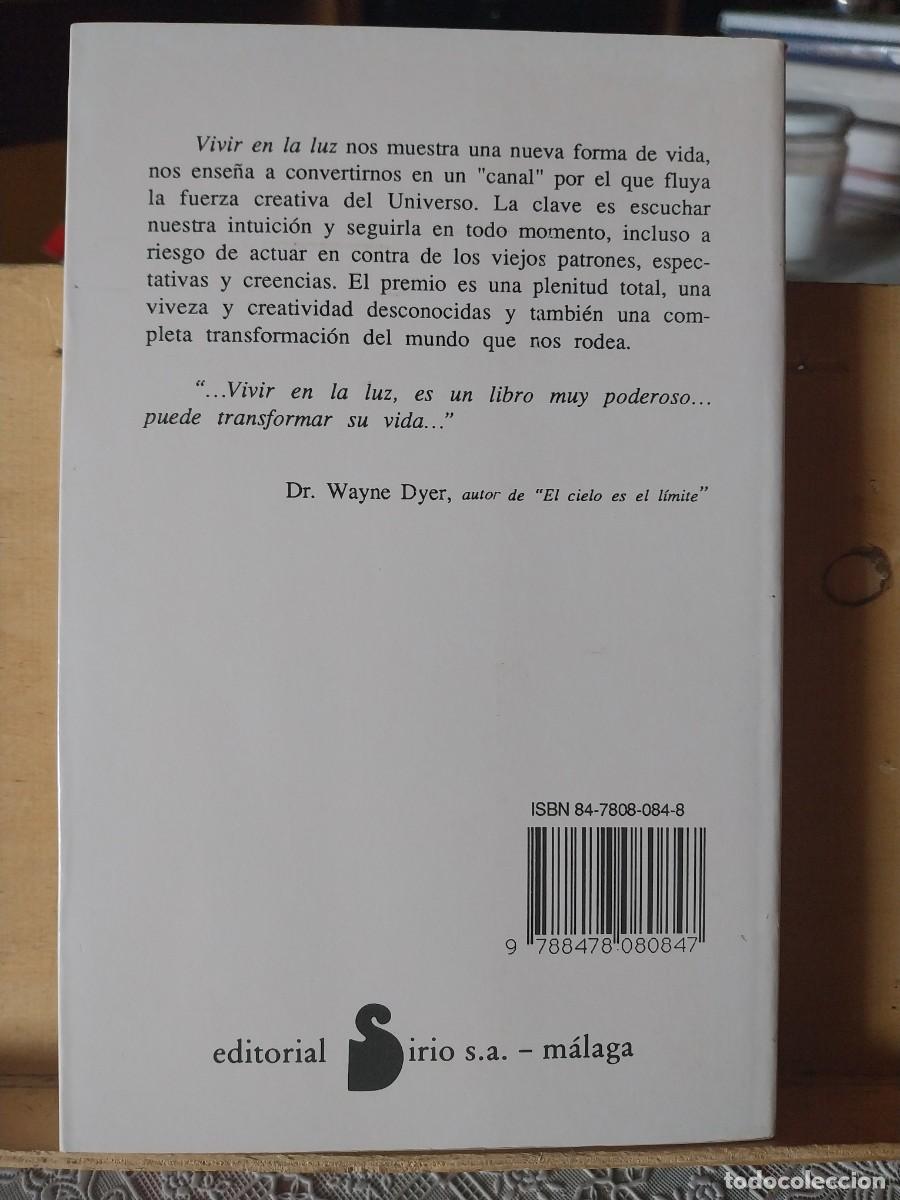 Libros de segunda mano: VIVIR EN LA LUZ. Vida creativa. - Foto 2
