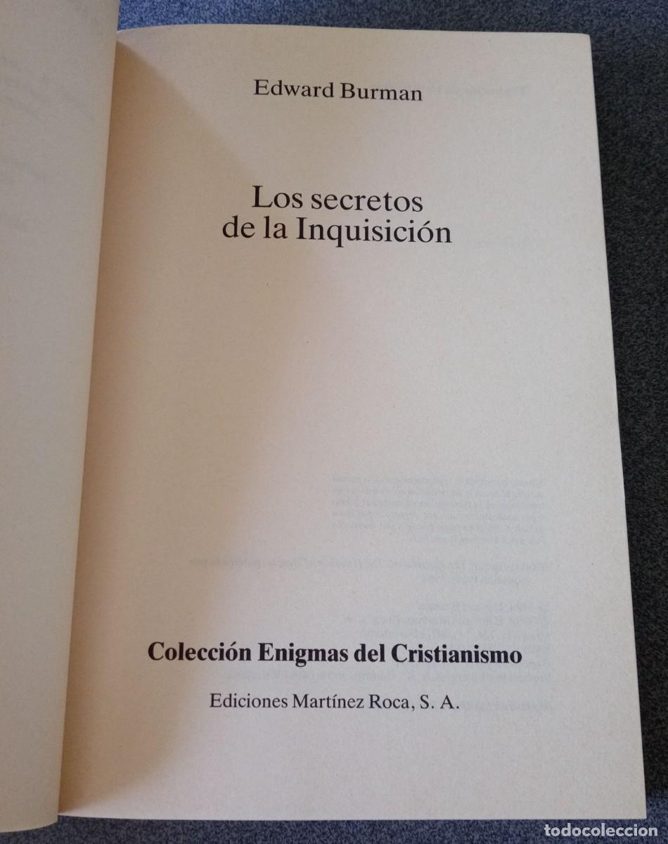Libros de segunda mano: Los Secretos De La Inquisici&oacute;n Edward Burman - Foto 4