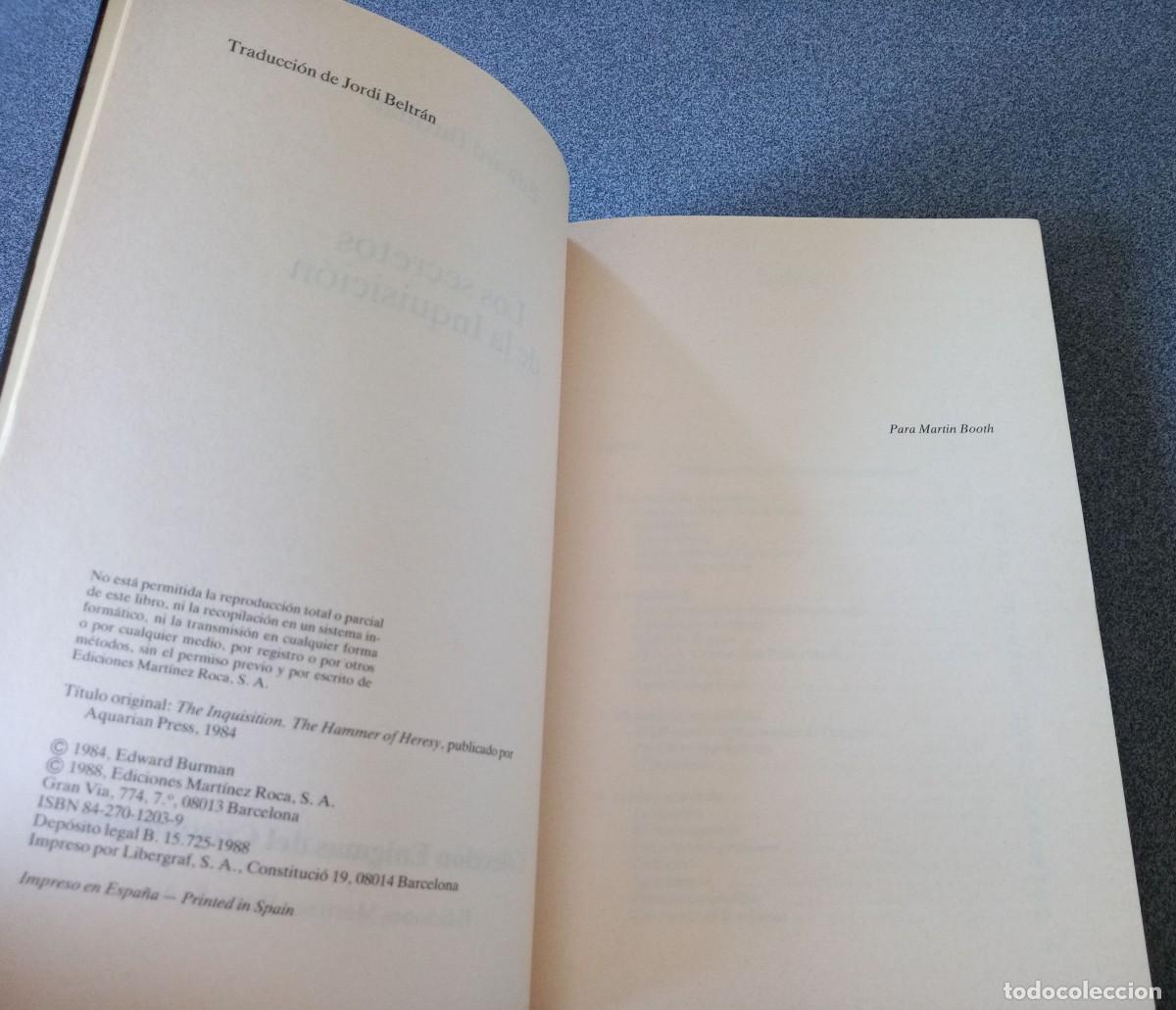 Libros de segunda mano: Los Secretos De La Inquisici&oacute;n Edward Burman - Foto 5