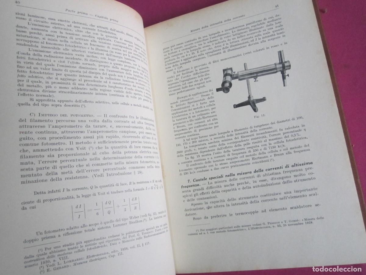 Libros de segunda mano: MISURE RADIOTECNICHE E FORMULARIO RADIOS MILANO 1939 P4 4 - Foto 4
