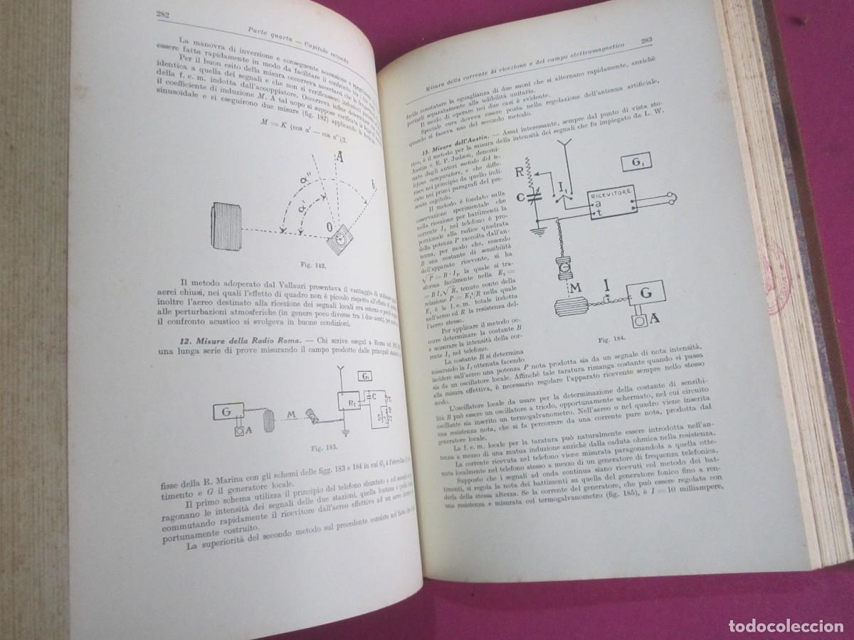 Libros de segunda mano: MISURE RADIOTECNICHE E FORMULARIO RADIOS MILANO 1939 P4 4 - Foto 6