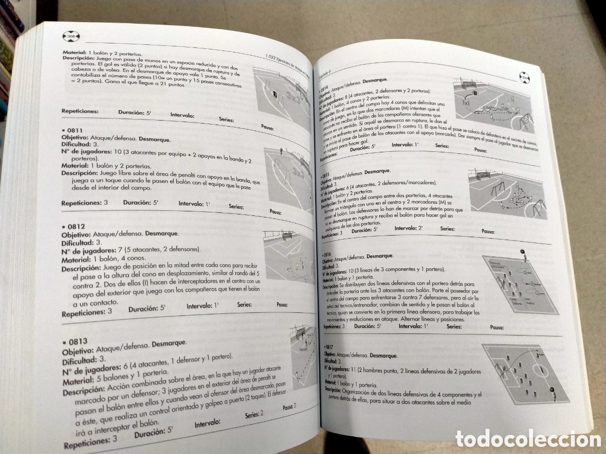 Libros de segunda mano: 1022 ejercicios de ataque en f&uacute;tbol - Foto 3