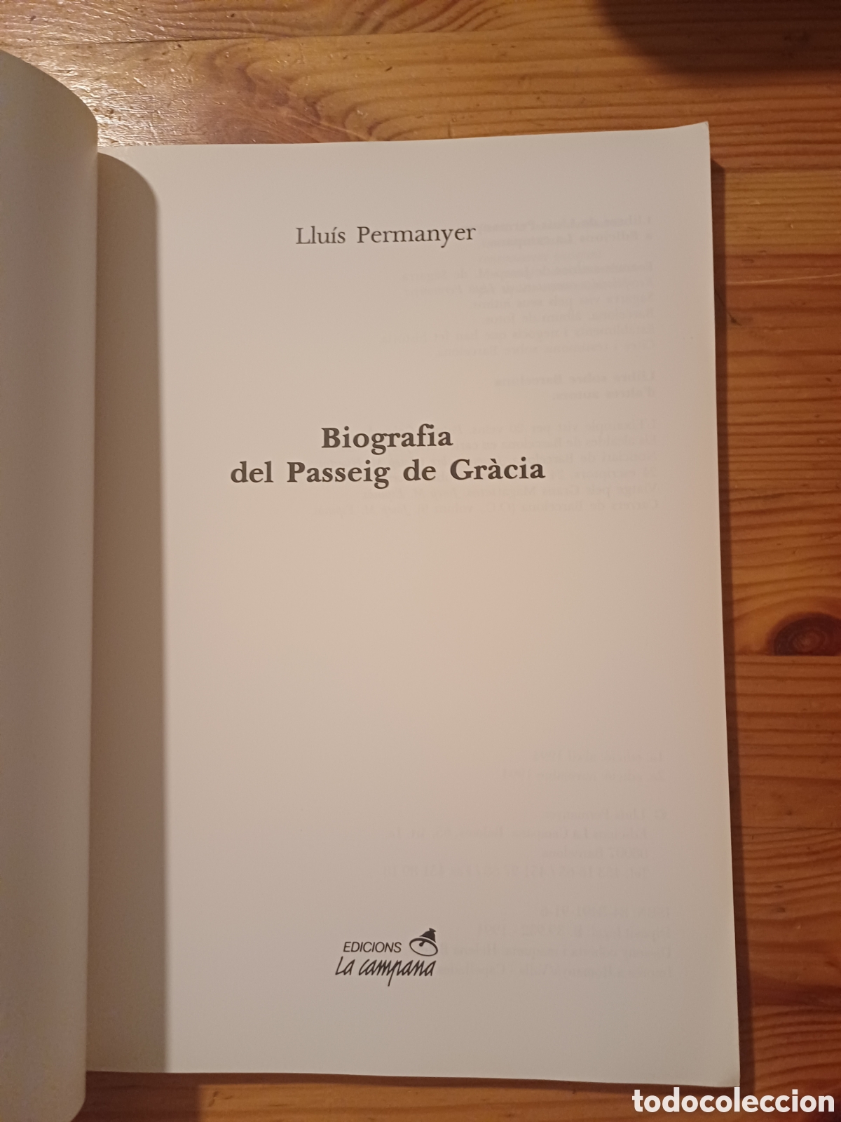 Libros de segunda mano: Biografia del Passeig de Gr&agrave;cia Llu&iacute;s Permanyer - Foto 2
