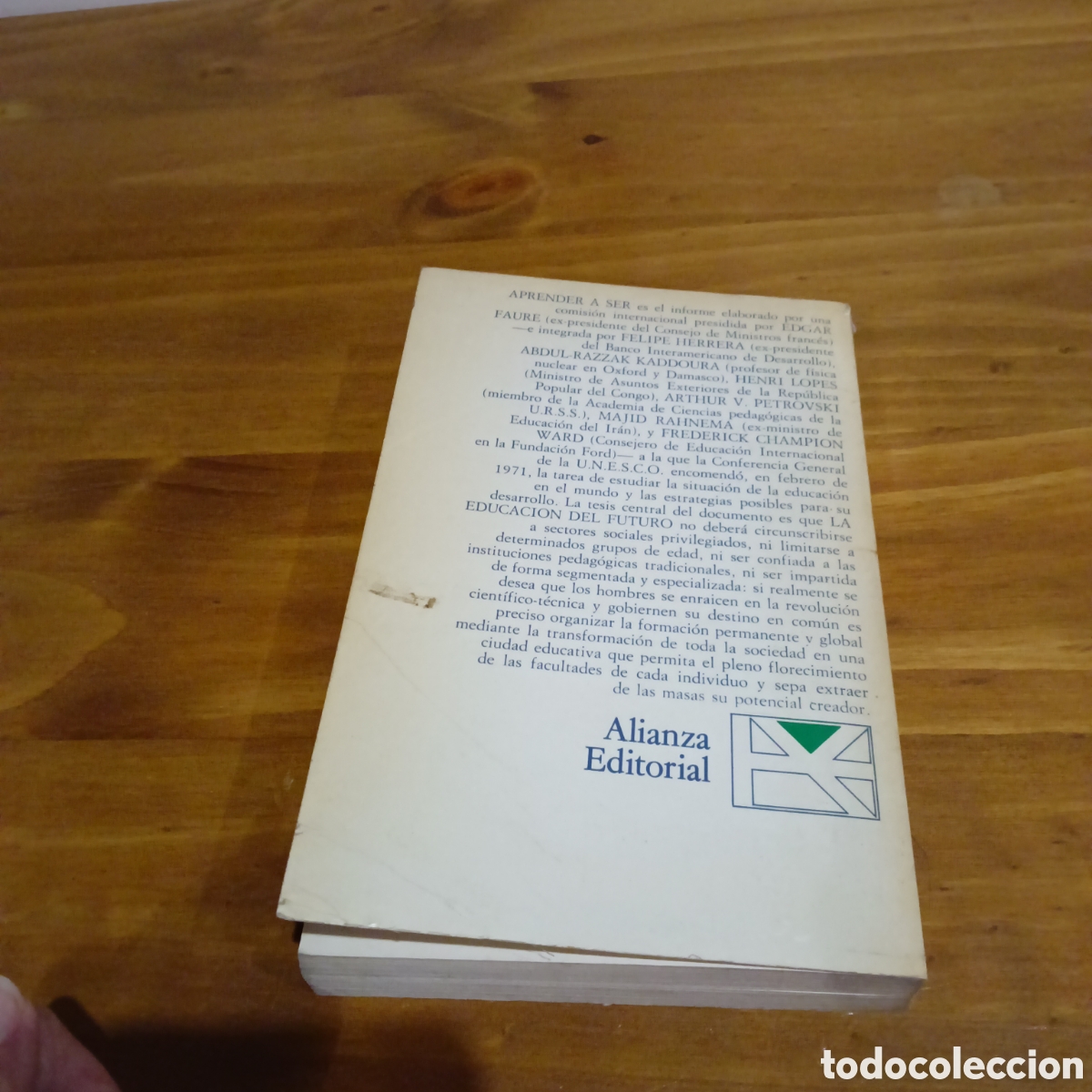 Libros de segunda mano: Aprender a ser. Alianza Universidad UNESCO - Foto 7