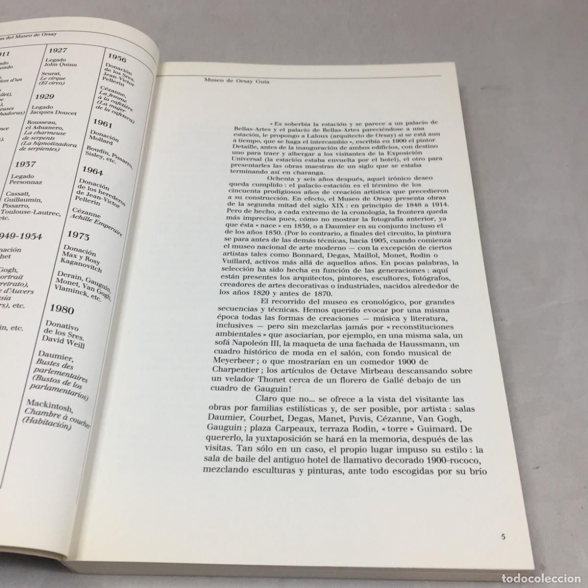 Libros de segunda mano: Mus&eacute;e dOrsay Gu&iacute;a. Caroline Mathieu. En espa&ntilde;ol. 1988. Buen estado - Foto 6