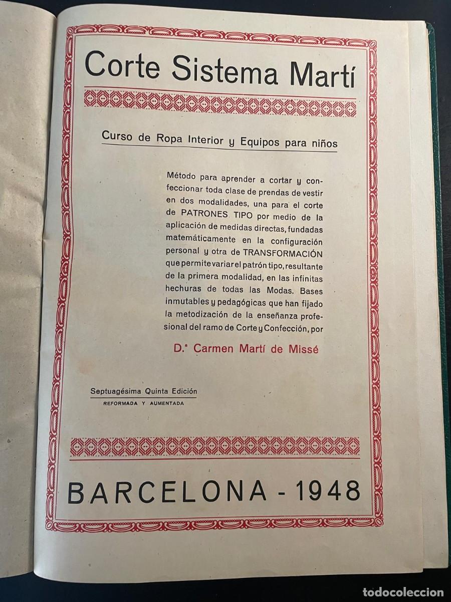 Libros de segunda mano: Corte Sistema Mart&iacute;, Lencer&iacute;a. A&ntilde;o 1948. - Foto 2