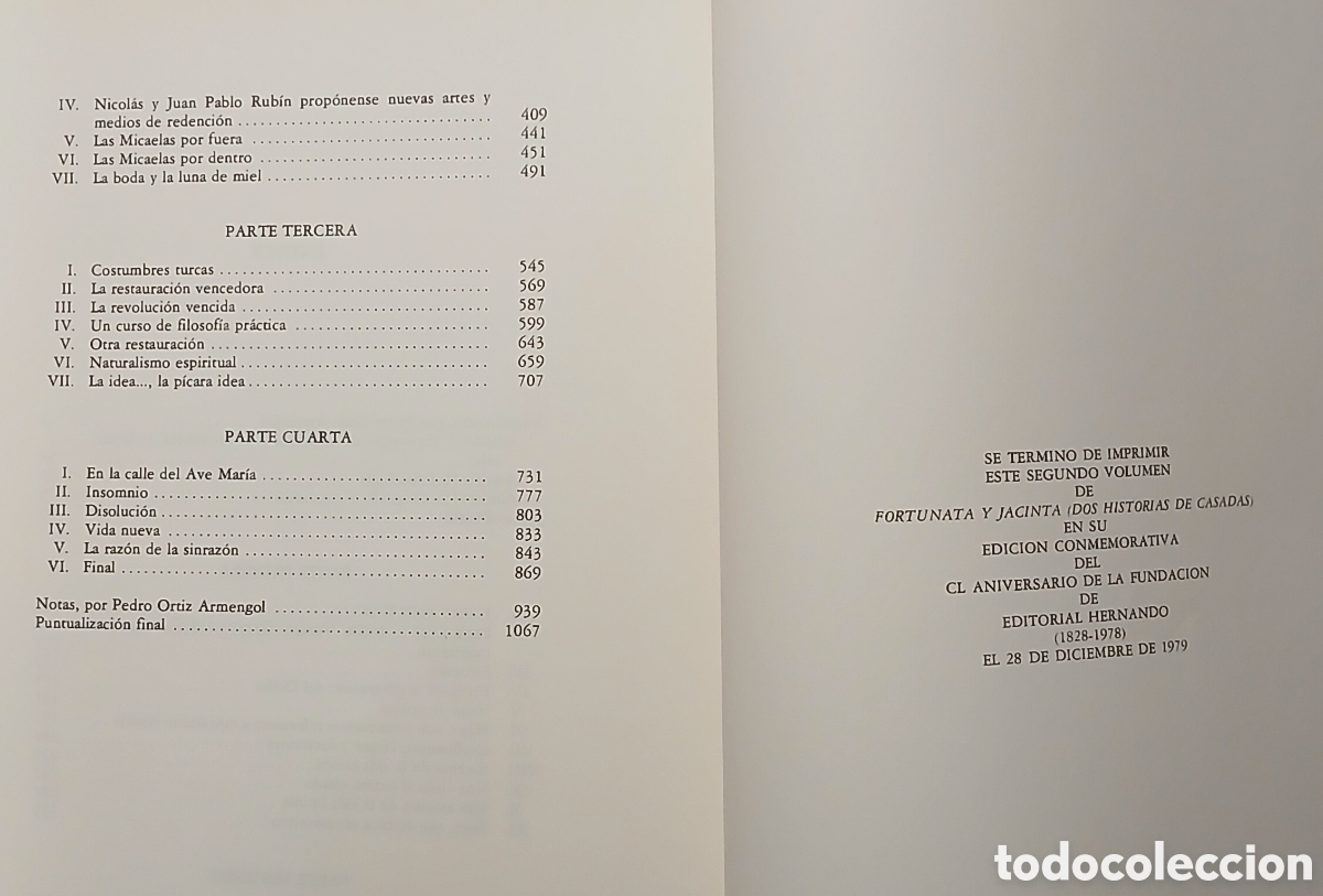 Libros de segunda mano: Fortunata y Jacinta, Benito P&eacute;rez Galdos 1979 - Foto 5