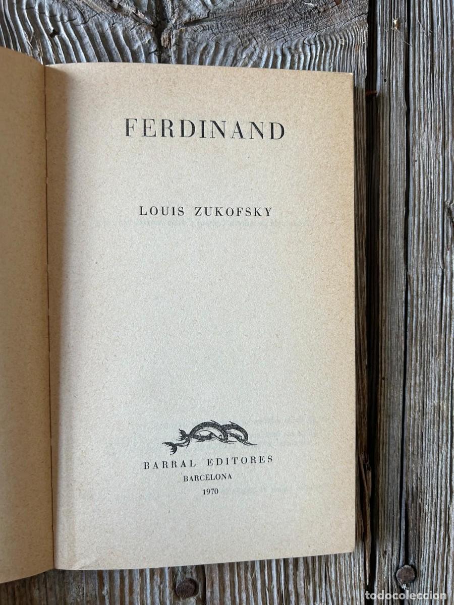 Libros de segunda mano: FERDINAND. LOUIS ZUKOFSKY - Foto 4