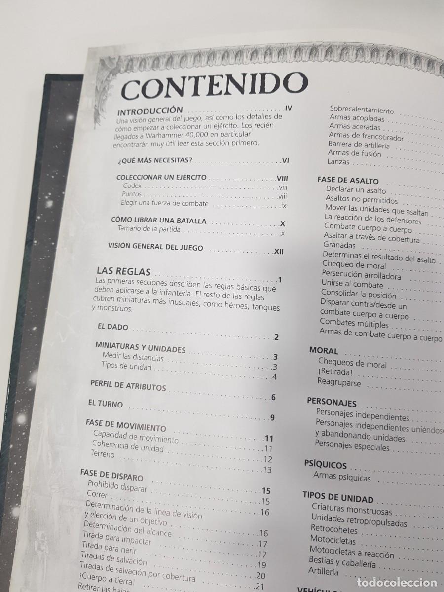 Libros de segunda mano: Libro Warhammer 4000 libro de reglas - Foto 3