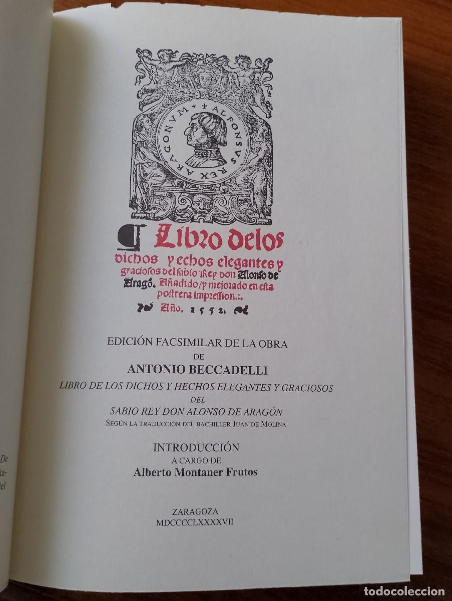 Libros de segunda mano: LIBRO DE LOS DICHOS Y ECHOS ELEGANTES Y GRACIOSOS DEL SABIO REY ALONSO. 1552. FACSIMIL - Foto 11
