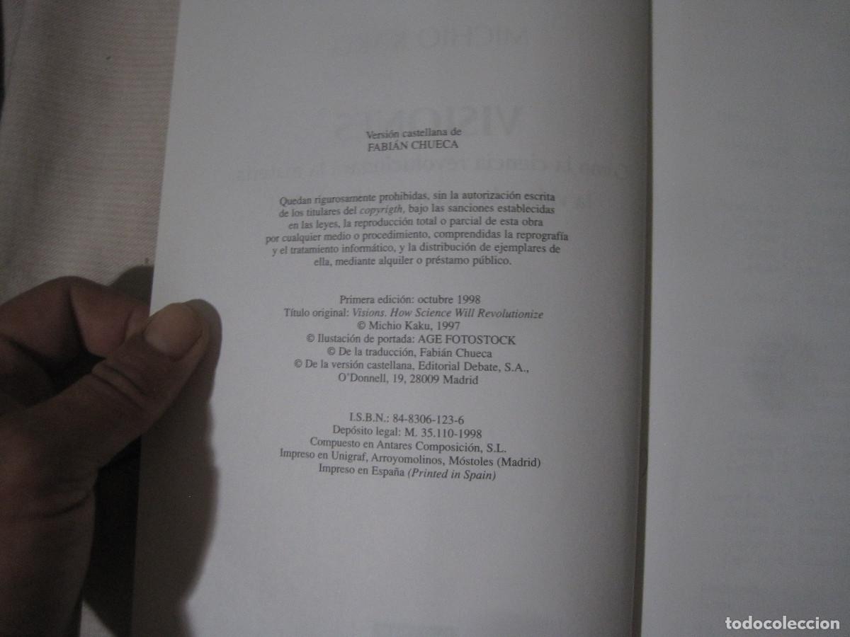 Libros de segunda mano: Michio Kaku - Visiones - Debate 1998 - Foto 2