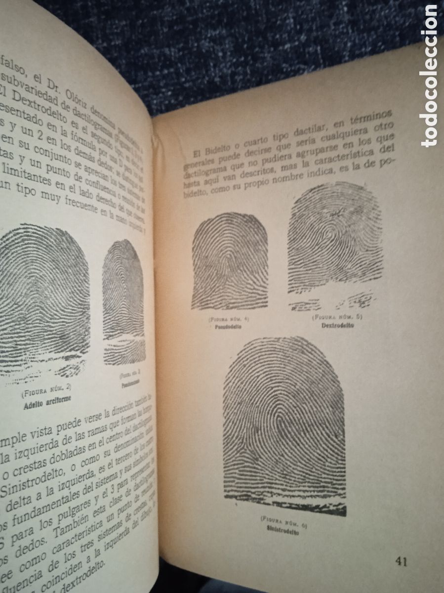 Libros de segunda mano: DACTILOSCOPIA, / MANUEL RODR&Iacute;GUEZ &Aacute;LVAREZ - Foto 3