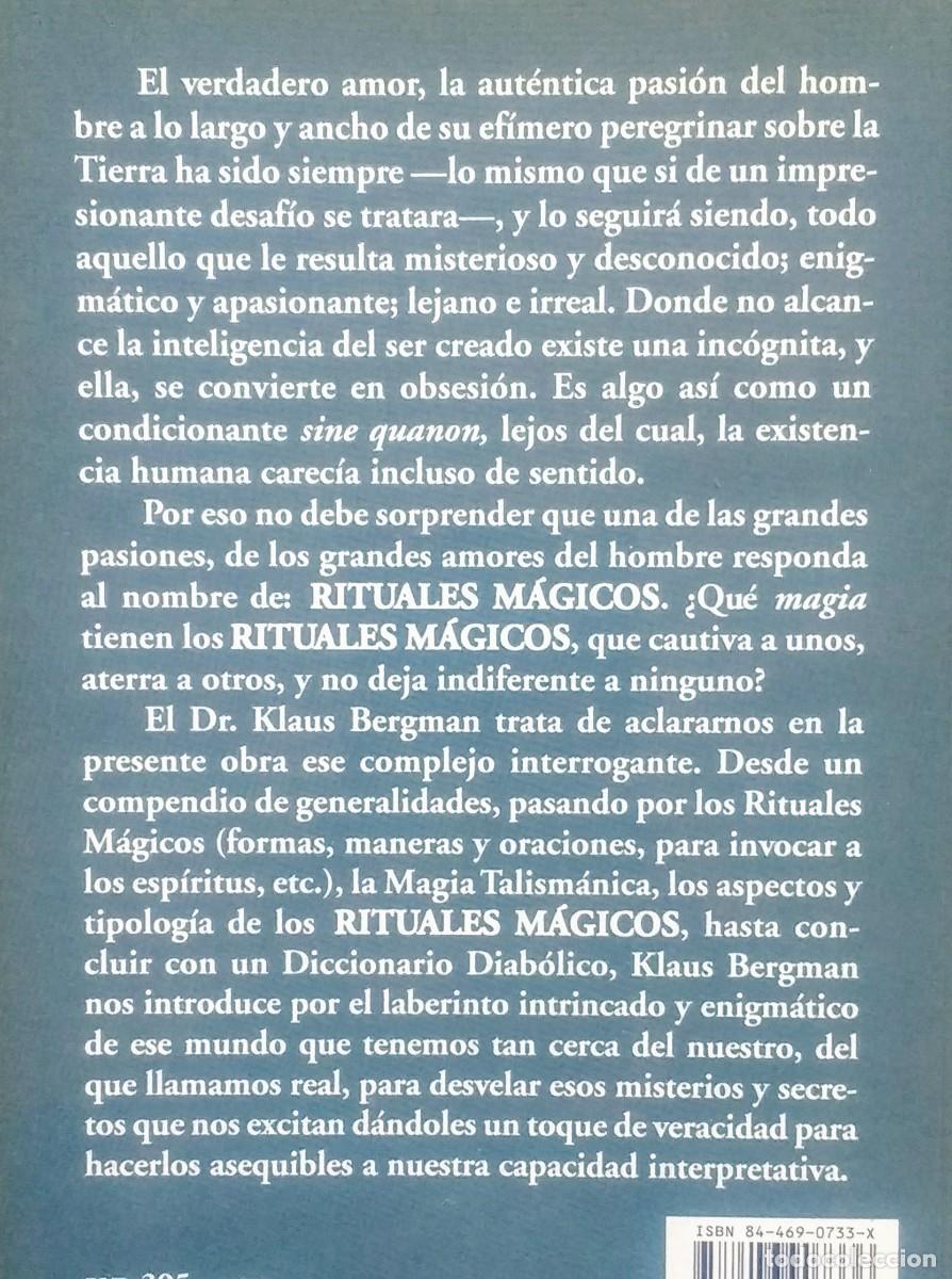 Libros de segunda mano: RITUALES M&Aacute;GICOS. EL PODER DE LAS RAZONES OCULTAS. - D30. - Foto 2