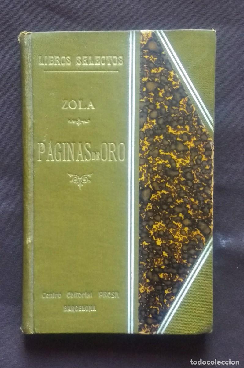Libros de segunda mano: PAGINAS DE ORO - EMILIO ZOLA. - Foto 1