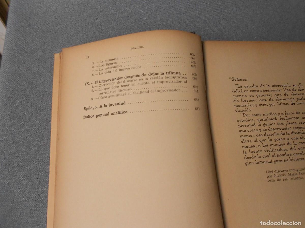 Libros de segunda mano: ORATORIA. JOAQUIN MARIA LOPEZ - Foto 8