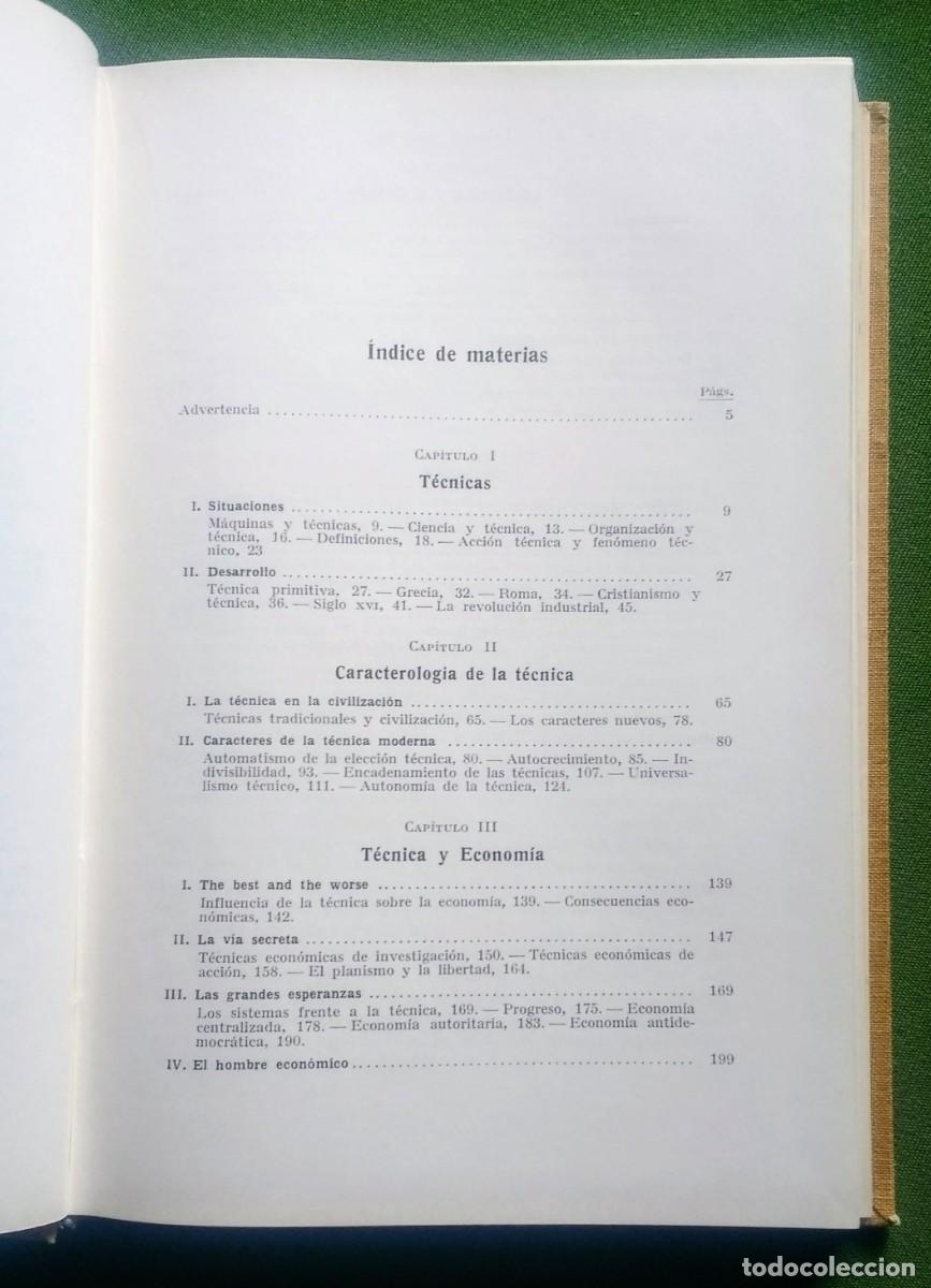 Libros de segunda mano: EL SIGLO XX Y LA T&Eacute;CNICA - JACQUES ELLUL - LABOR 1960 - D20. - Foto 4