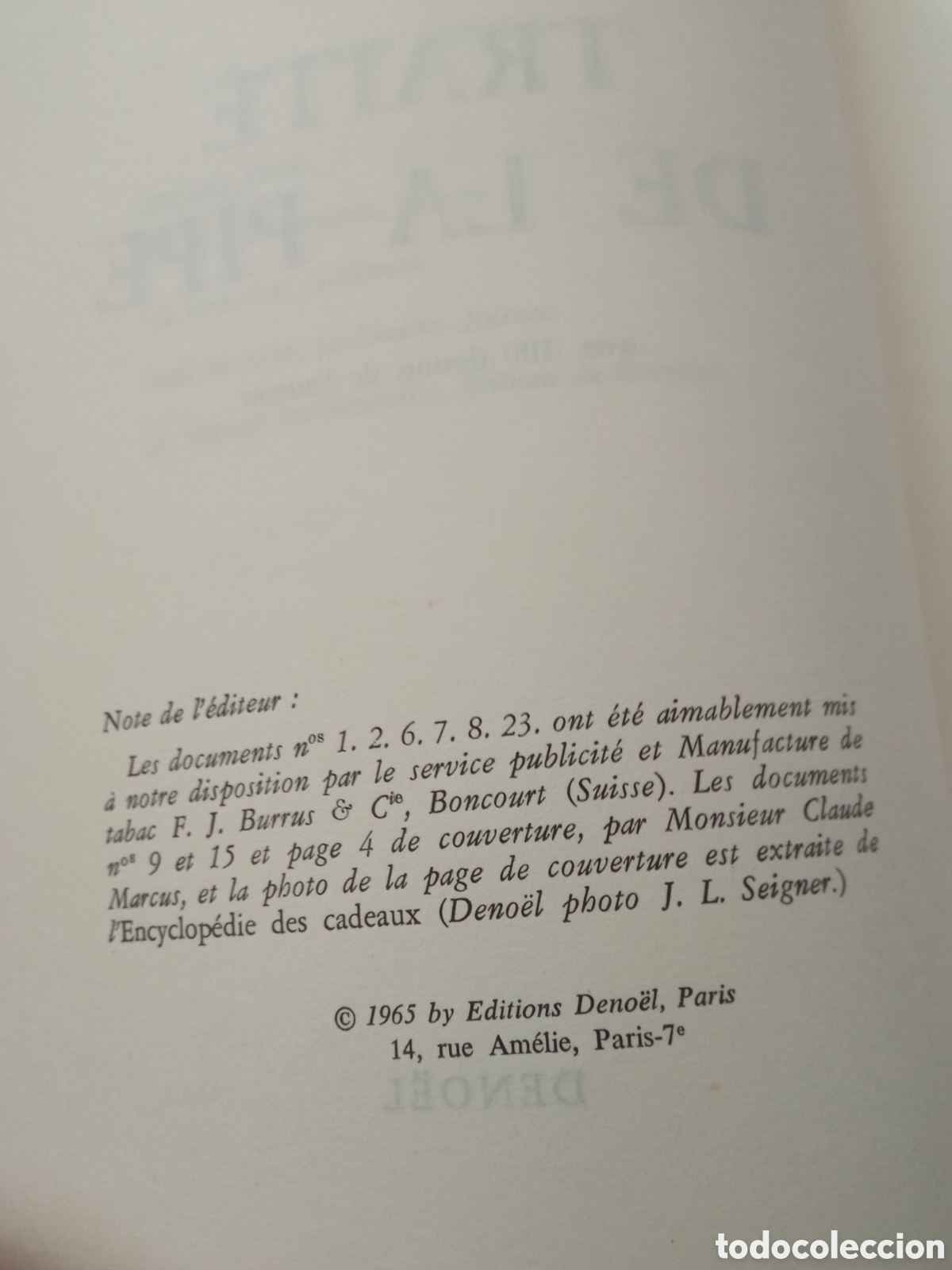Libros de segunda mano: Traite de la Pipa de Georges Hermet de 1965. En franc&eacute;s - Foto 2