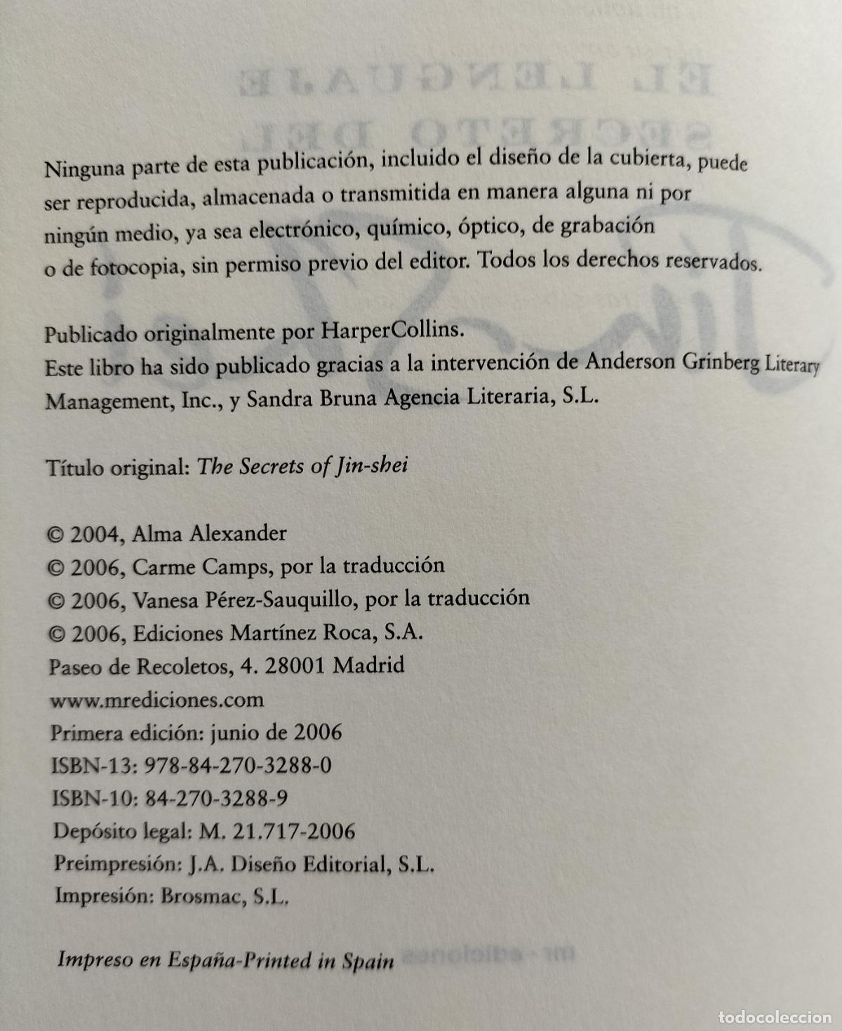 Libros de segunda mano: EL LENGUAJE SECRETO DEL JIN SHEI - MARTINEZ ROCA 2006. - Foto 5