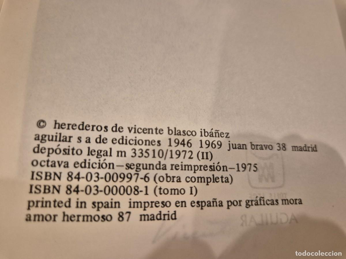 Libros de segunda mano: BLASCO IBA&Ntilde;EZ. OBRAS COMPLETAS. - Foto 4
