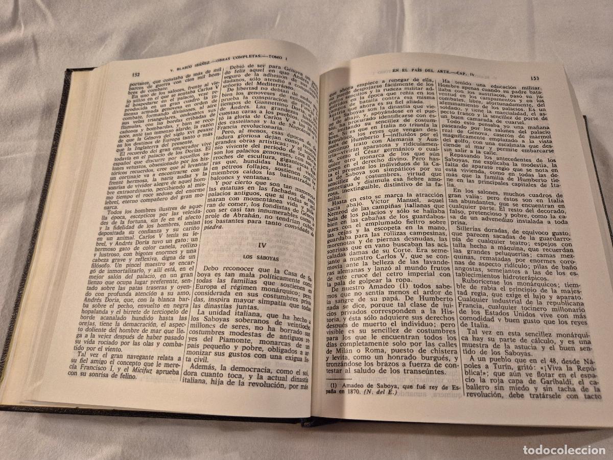 Libros de segunda mano: BLASCO IBA&Ntilde;EZ. OBRAS COMPLETAS. - Foto 5