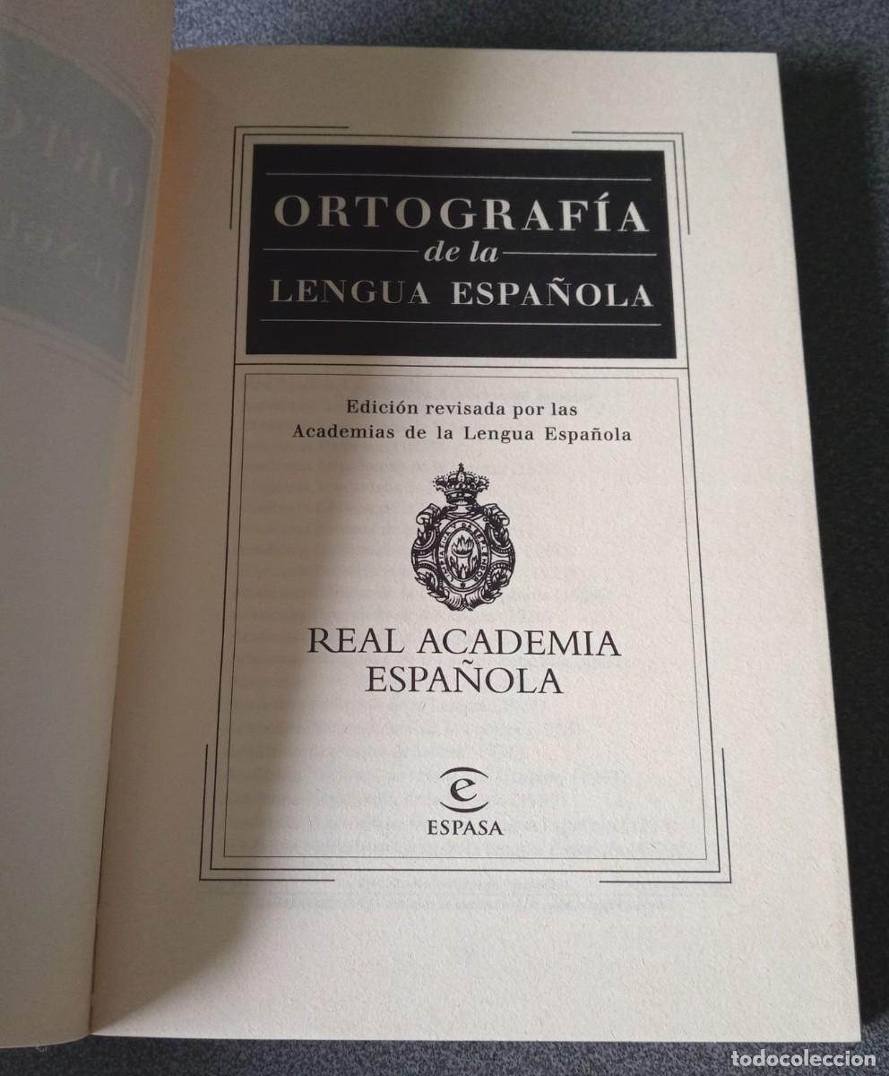 Libros de segunda mano: Ortograf&iacute;a De La Lengua Espa&ntilde;ola - Foto 3