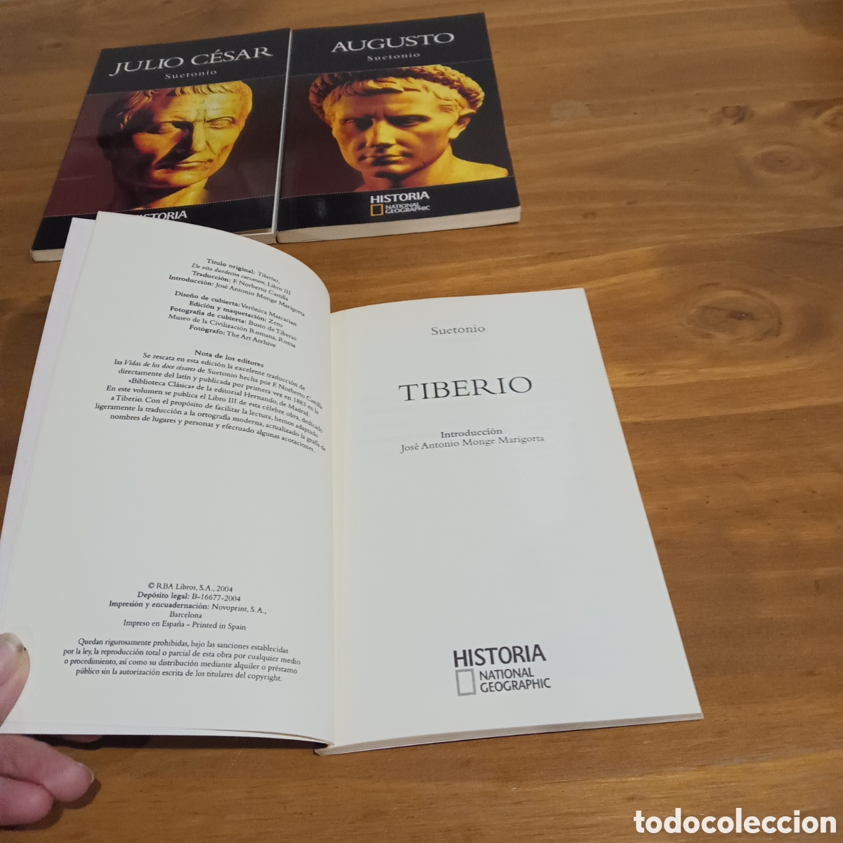 Libros de segunda mano: Augusto, Julio C&eacute;sar y Tiberio. National Geographic - Foto 2