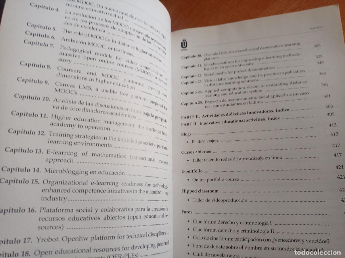 Libros de segunda mano: Global e-learning - Coord. Ana Landeta Exteberria - UDIMA, 2015 - Foto 3