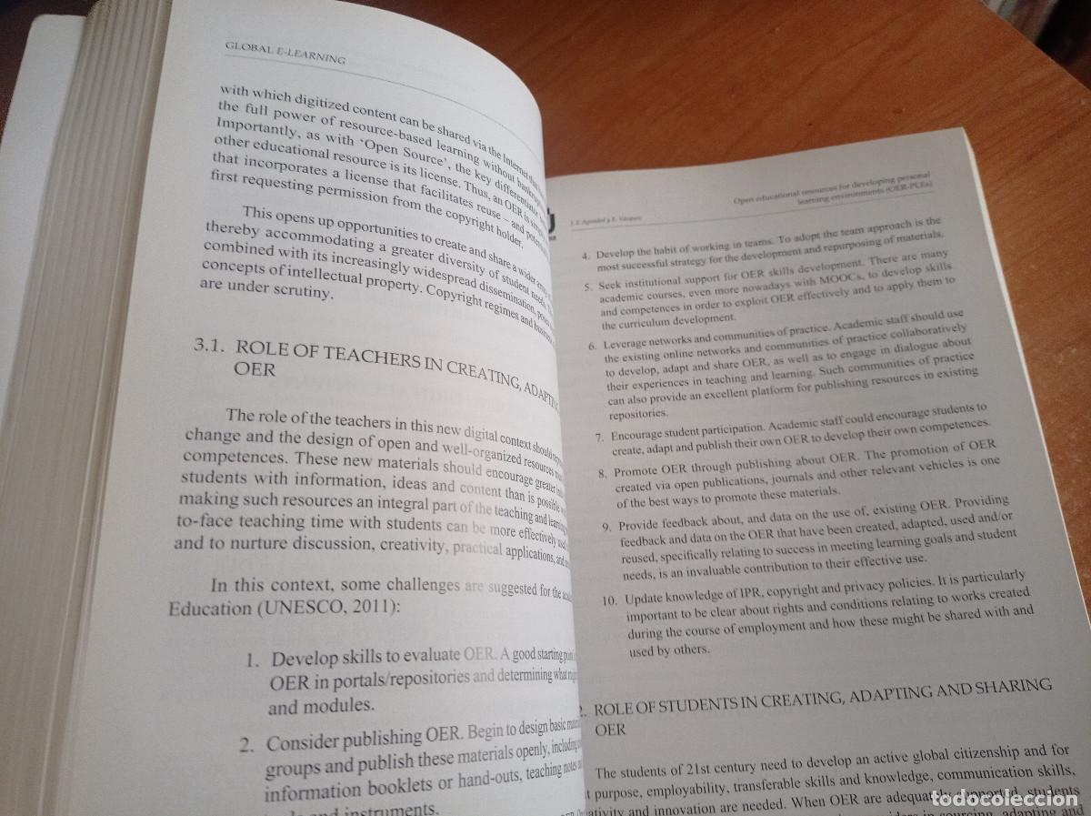 Libros de segunda mano: Global e-learning - Coord. Ana Landeta Exteberria - UDIMA, 2015 - Foto 4