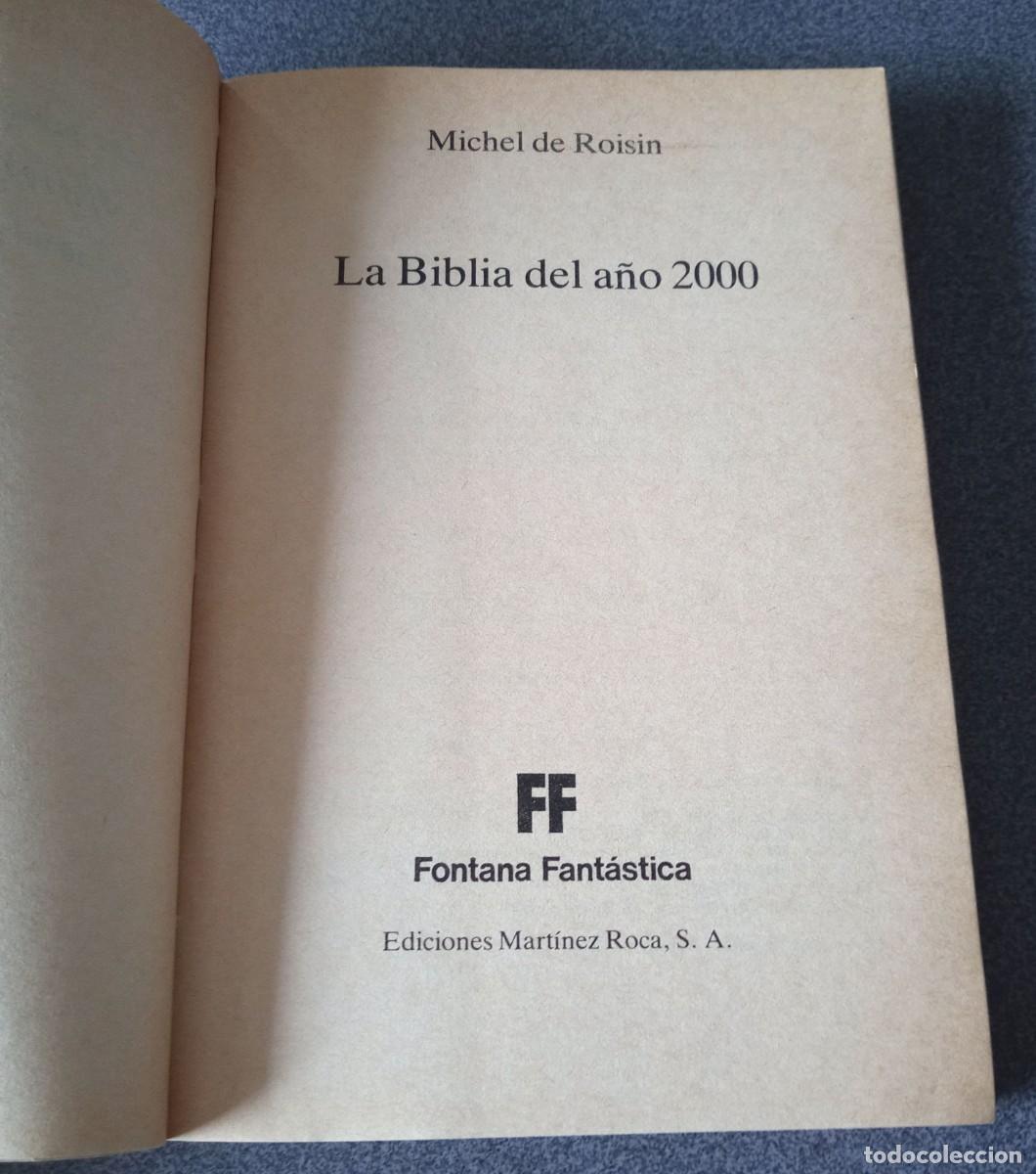 Libros de segunda mano: La Biblia Del A&ntilde;o 2000 Michel De Roisin - Foto 4