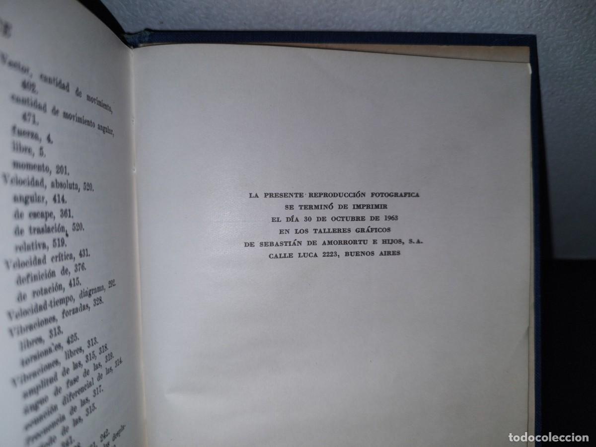 Libros de segunda mano: 183- MEC&Aacute;NICA T&Eacute;CNICA - S. TIMOSHENKO - 1963 - Foto 4