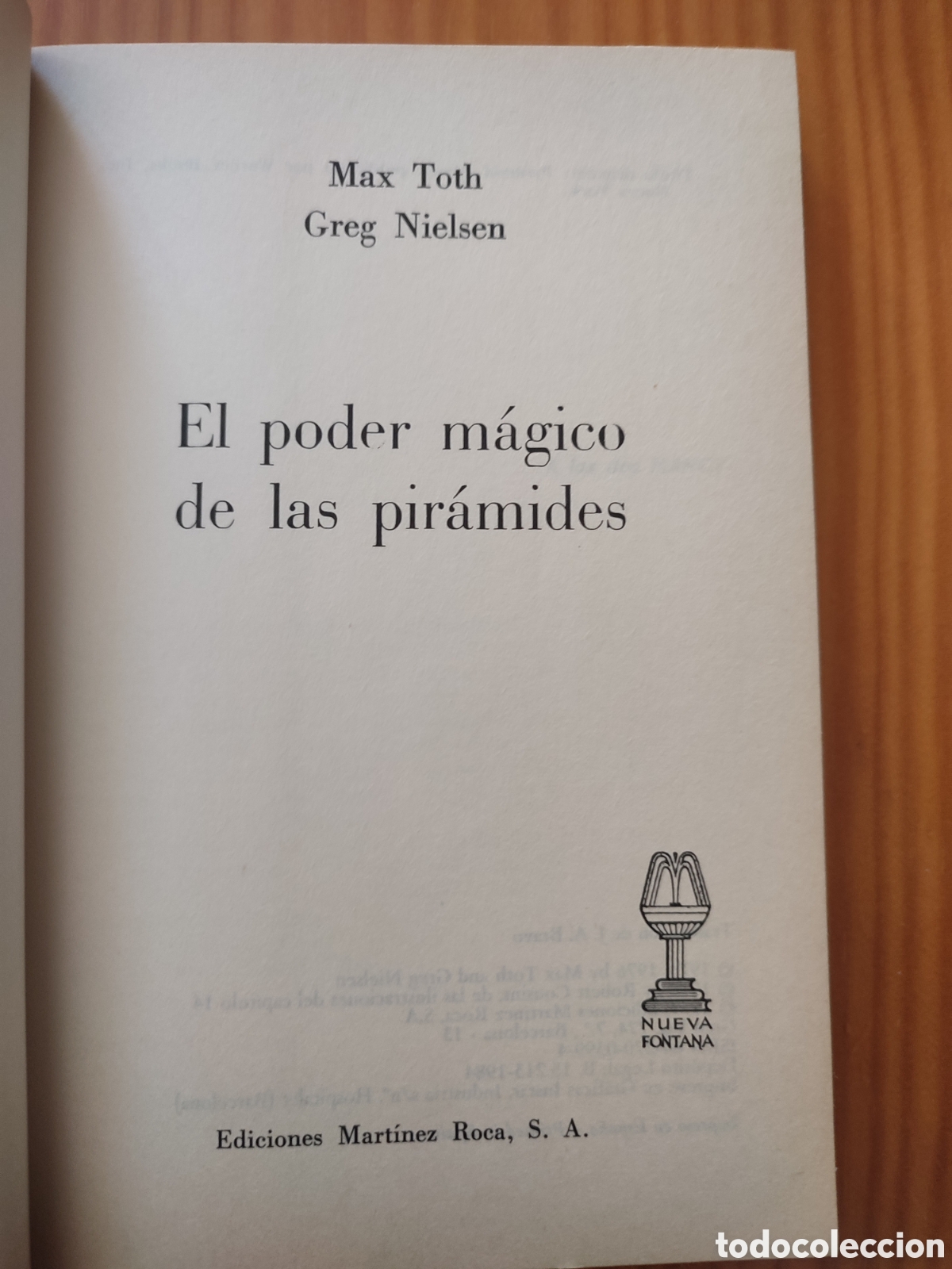Libros de segunda mano: El poder m&aacute;gico de las pir&aacute;mides. Max Toth - Foto 2