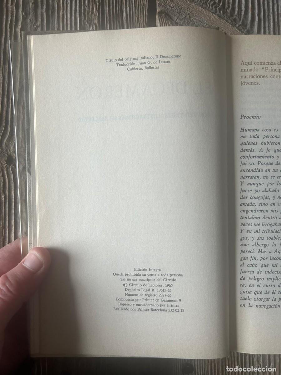 Libros de segunda mano: EL DECAMERON. BOCCACIO - Foto 5