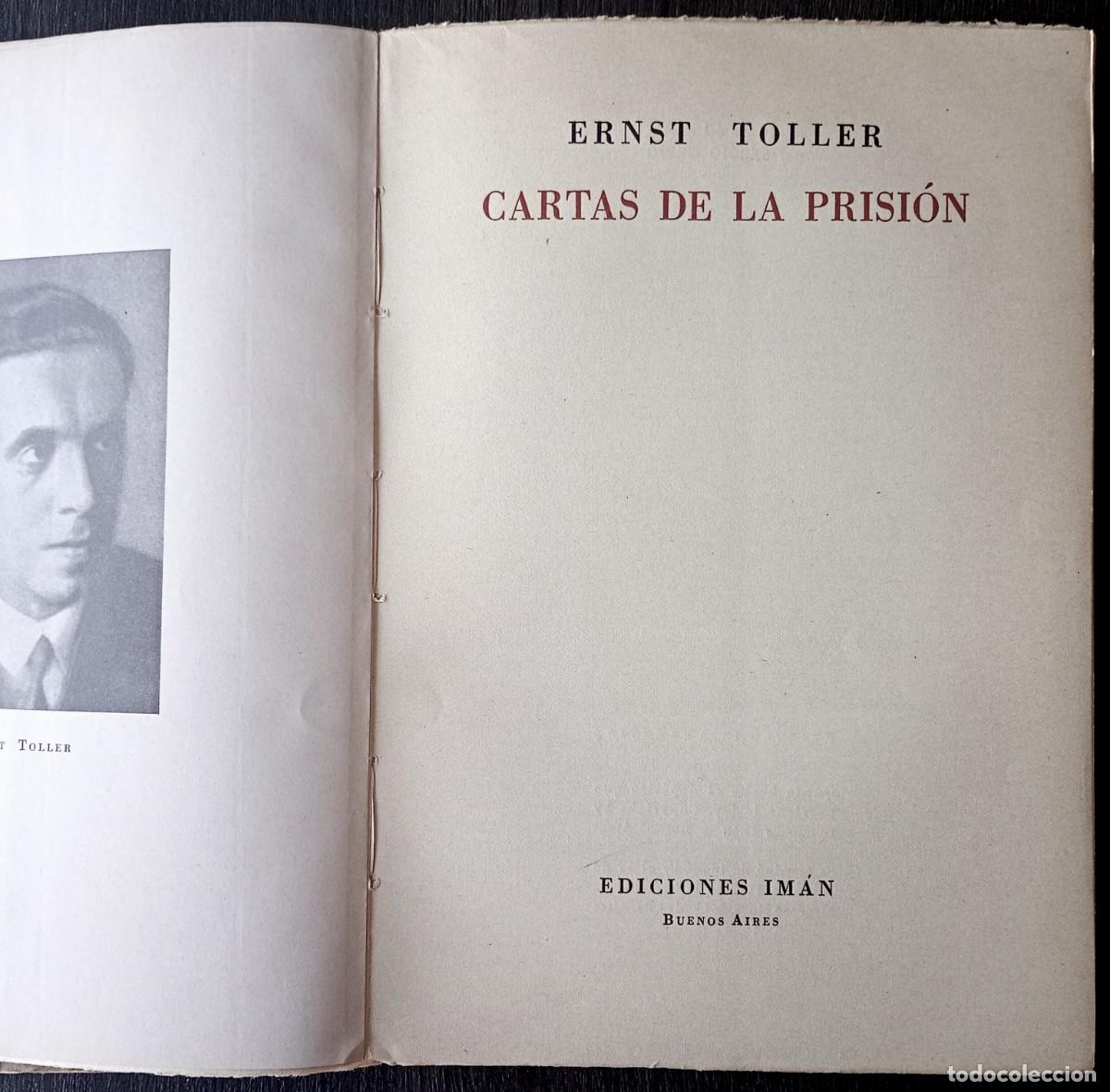 Libros de segunda mano: Ernst Toller . Cartas de la prisi&oacute;n - Foto 2