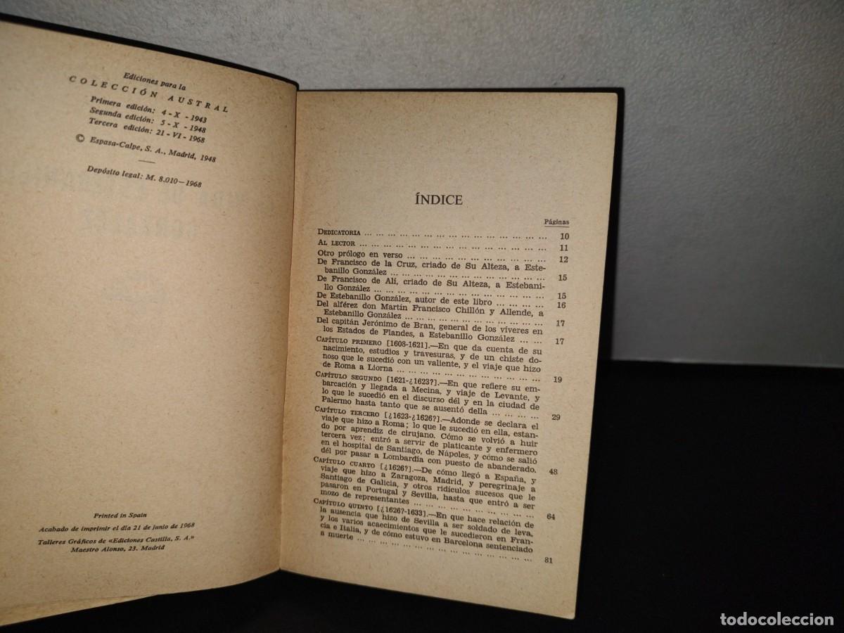 Libros de segunda mano: 144- LA VIDA DE ESTEBANLLO GONZ&Aacute;LEZ - AN&Oacute;NIMO - COLECCI&Oacute;N AUSTRAL - 1968 - Foto 4
