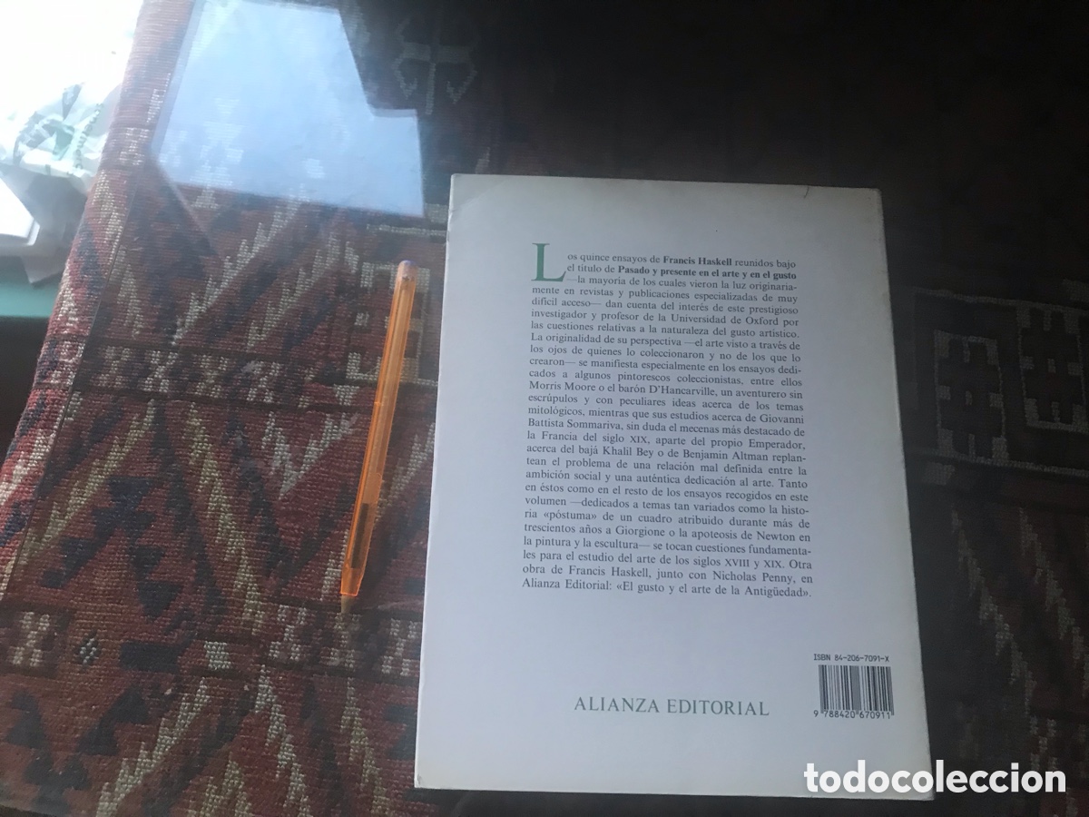 Libros de segunda mano: Pasado y presente en el arte y en el gusto. Francis Haskell. Alianza forma n&ordm; 91 - Foto 3