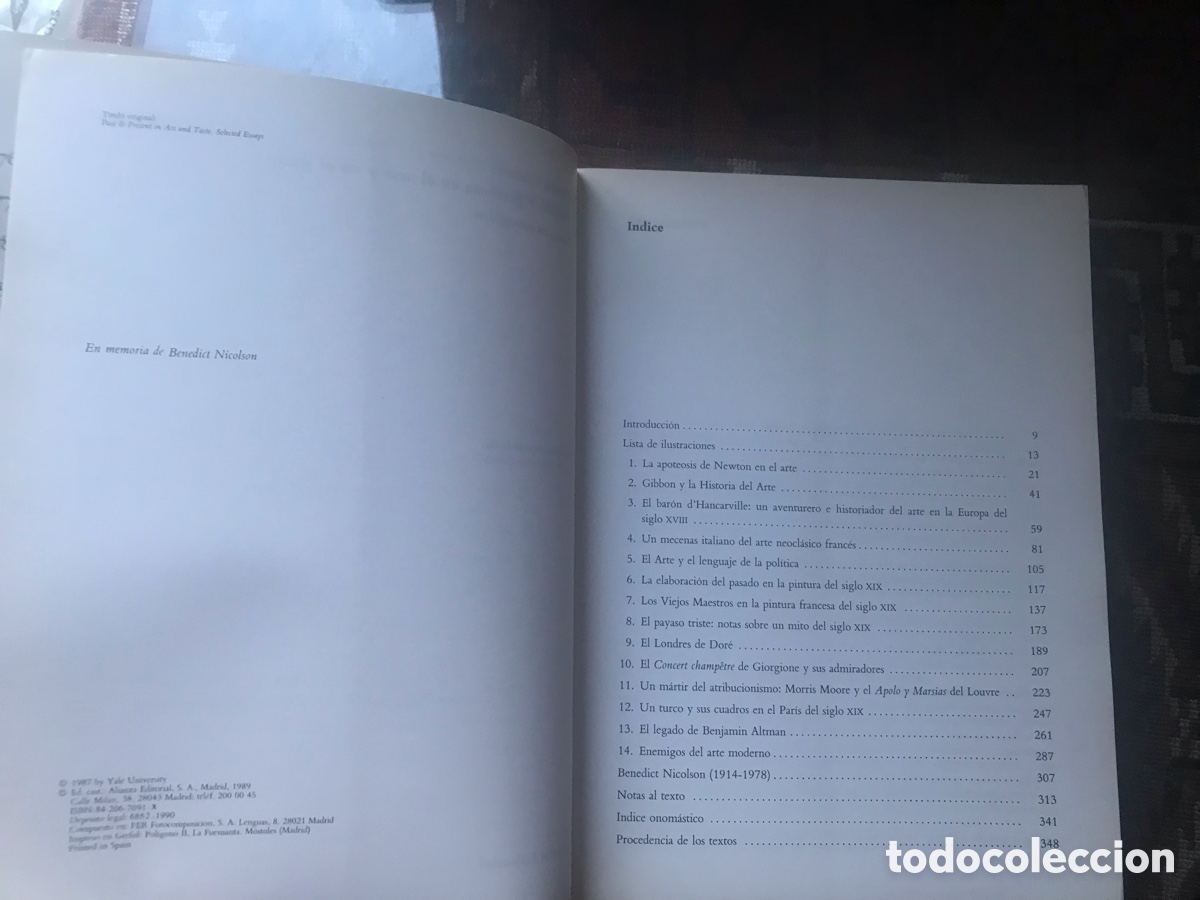 Libros de segunda mano: Pasado y presente en el arte y en el gusto. Francis Haskell. Alianza forma n&ordm; 91 - Foto 5