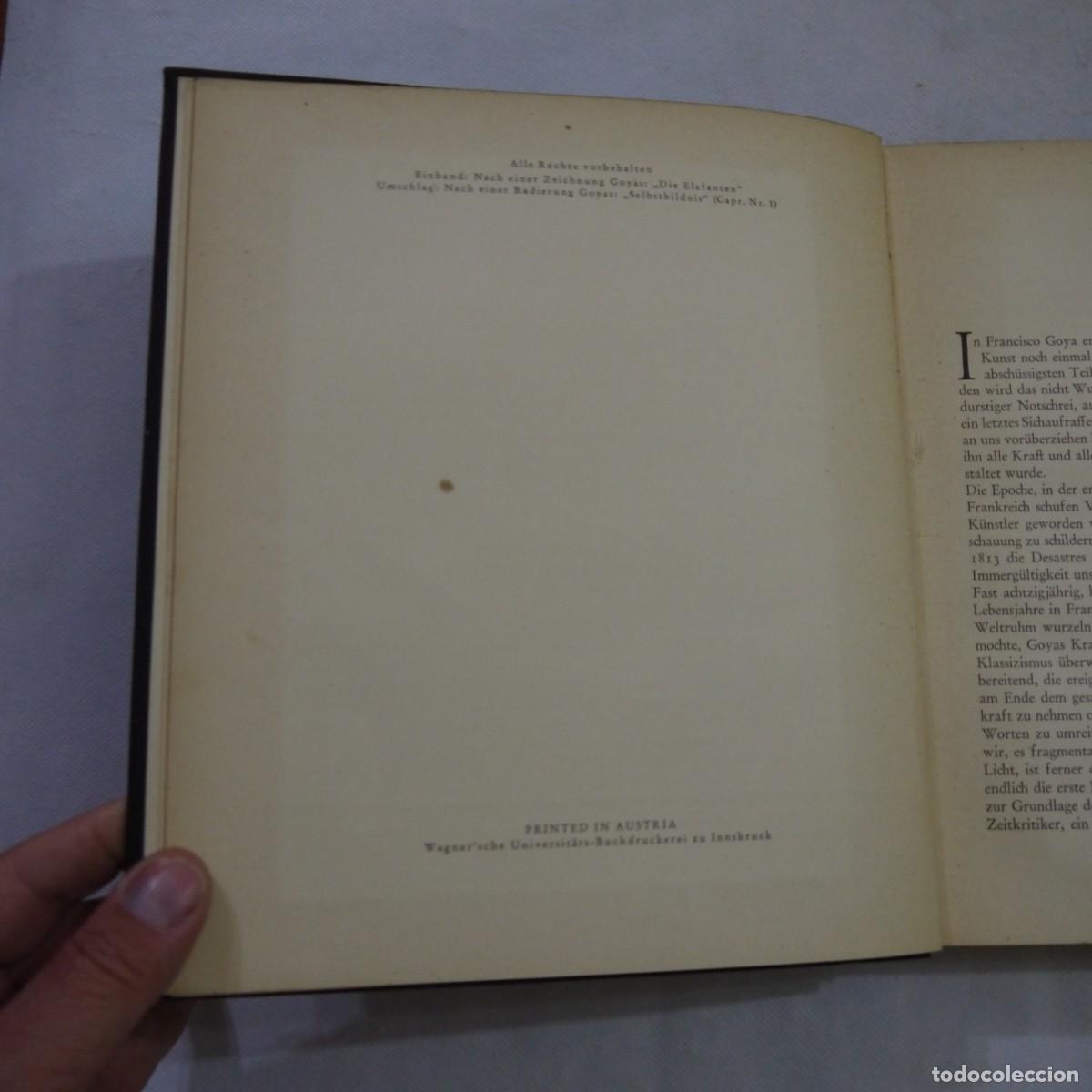 Libros de segunda mano: FRANCISCO GOYA - TEXT VON DR. BENNO FLEISCHMANN - OTTO LORENZ-VERLAG - ALEMAN - Foto 4